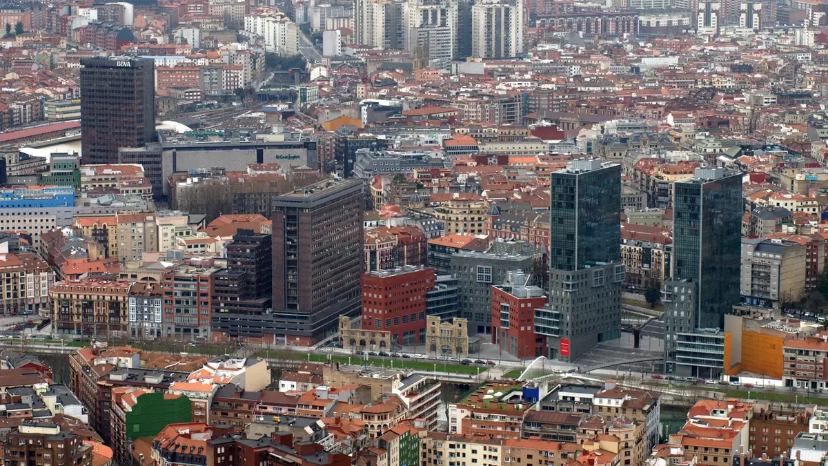 Utsikt över Bilbao från Artxanda