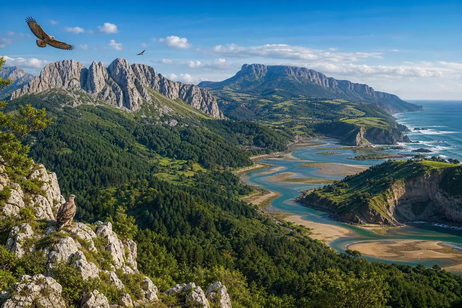 Upptäck Nationalparker nära Bilbao – naturens under! illustration