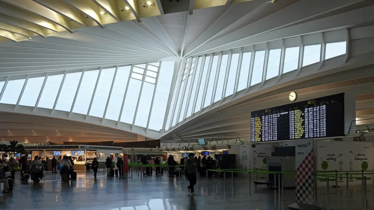 Passagerarterminalen på Bilbao Airport